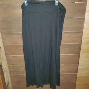 Faded Glory XL Black Maxi Skirt